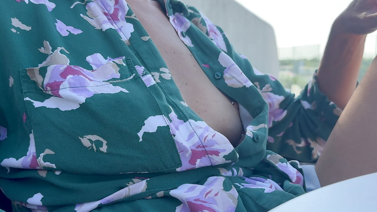 Descretely unbuttoning my shirt and exposing my pierced nipples in a public coffee shop