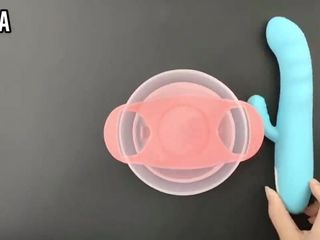 Vibrador de conejo giratorio sex toys review by kerla shop
