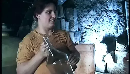big tits hairy fat stepmom in the wine cellar