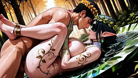 Enchanted Elf Maiden - Blindfolded in the Sacred Grove