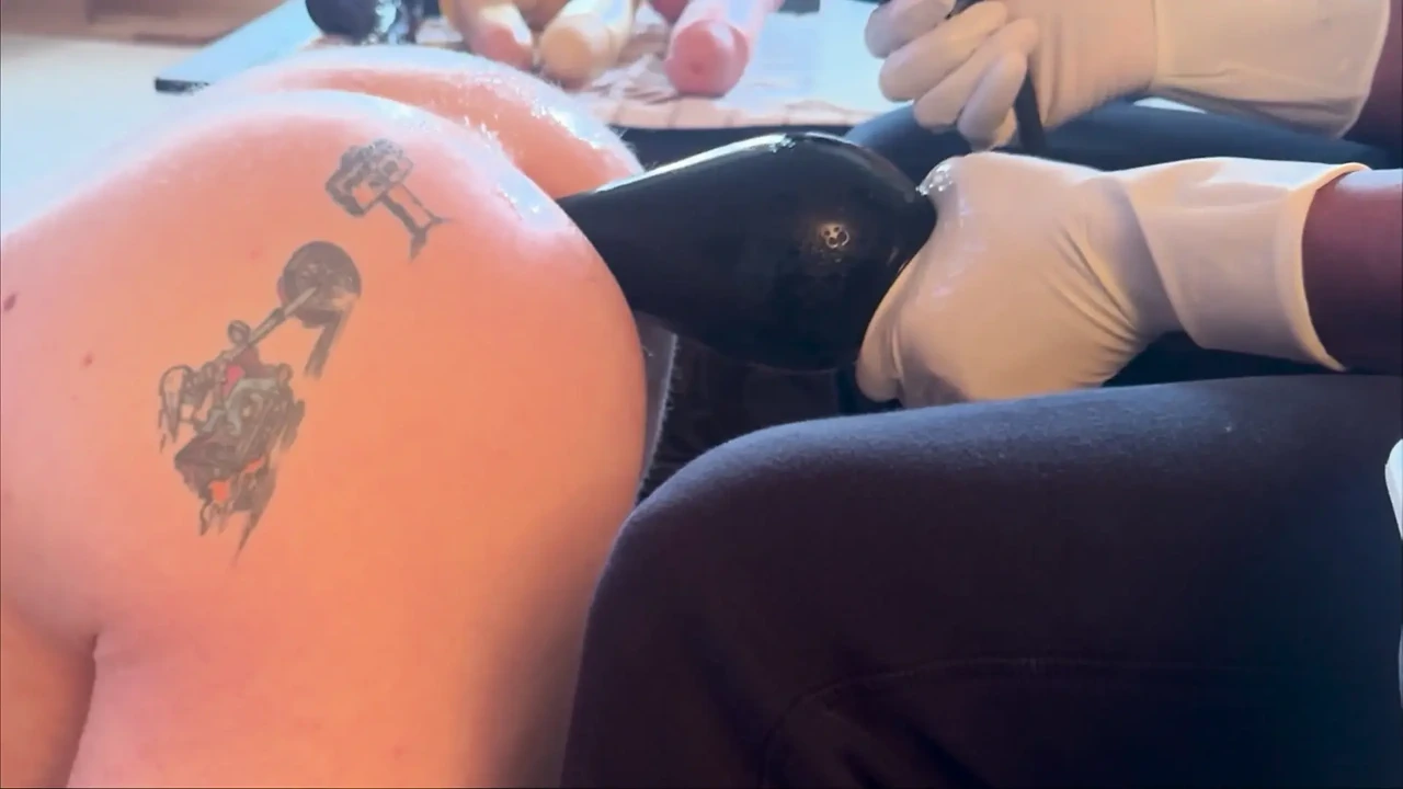 Painful anal stretching