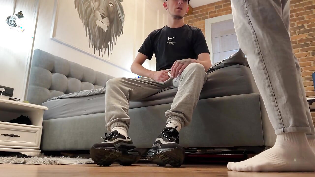 Fuck in Wet White Socks Close-up