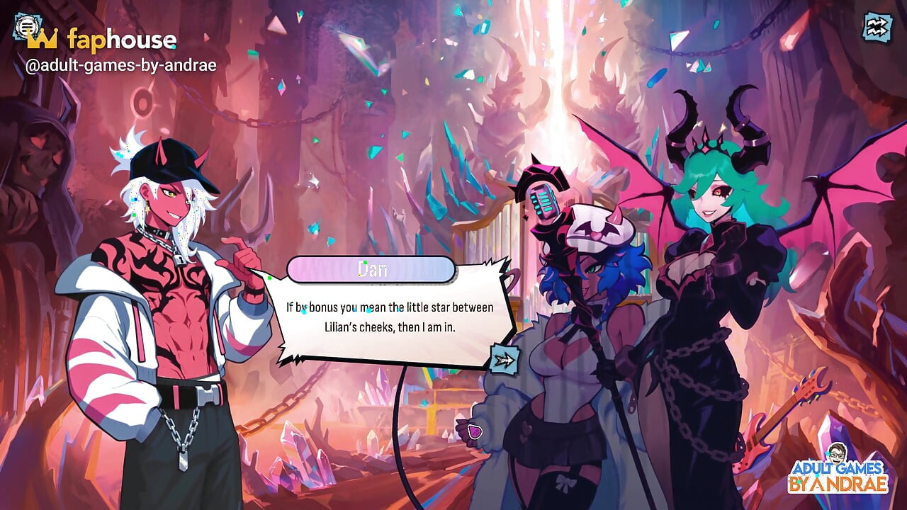 セックスポップデーモンハンターズ ゲームプレイパート1 - リリアンが彼のカチカチのペニスを楽しむ