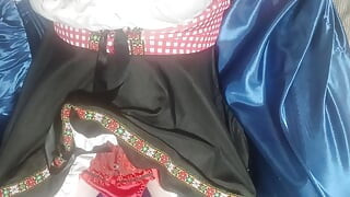 Panties and a corset  fun time playing in panties again