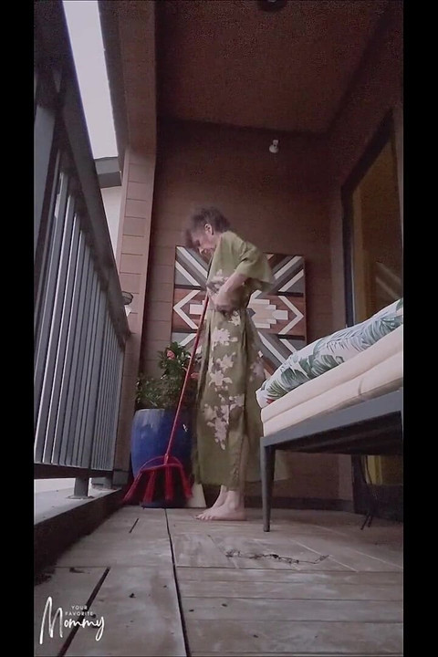 Sweeping the Balcony