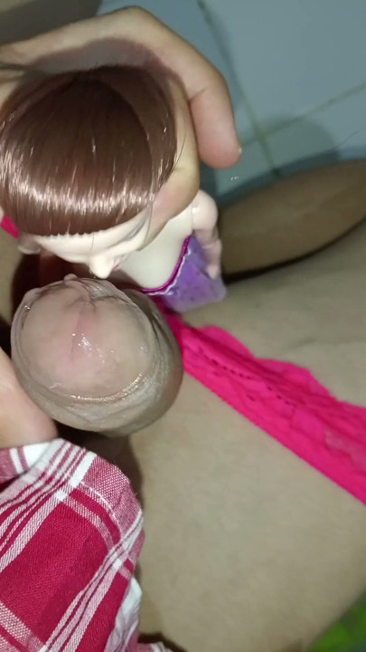 Riley my girlfriend's submissive and lesbian friend sucks my dick, until her face is wet, submissive bitch, fetish doll, cute doll, pov | Clip 1
