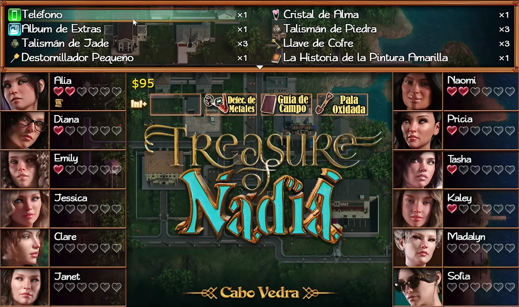 Tresure of Nadia Spanish GAMEPLAY Cap1