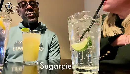 Получить сахар на большом черном члене