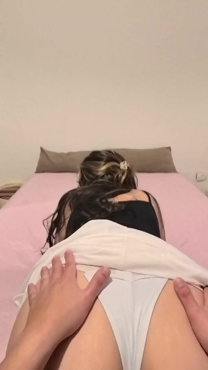 Fucking my stepmom doggy-style in her bedroom.POV | Clip 1