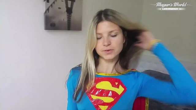 Small titted superwomen Gina Gerson has to save Mugur