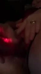 my wife with her vibrator in front of my mate