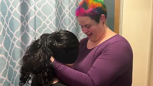 Feeling around in the dark - Blindfolded lovers meet for the first time - Cliff Media Productions