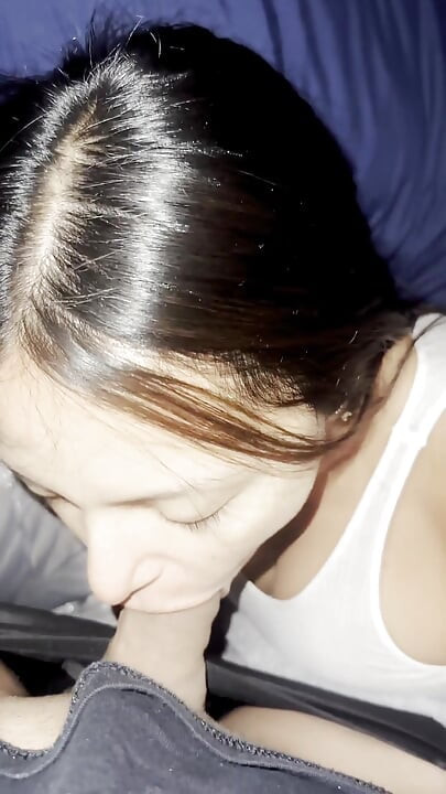 Submissive Latina Sucks Dom off & Swallows His Full Load