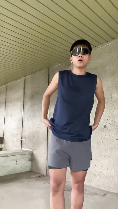 Naked Boy Outdoor Masturbation