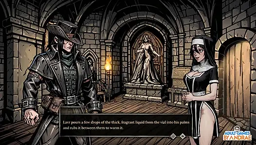 Ep4: Kıdemli rahibe Neila ile meme sikişi ve gırtlağına kadar alma ayini - seksorcism: şehvet itirafı