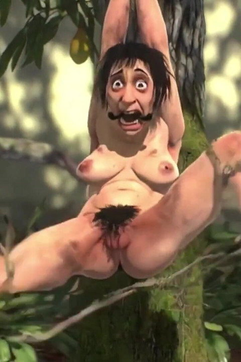 Old Granny Fruit Tree Bondage - Horny & Desperate for Anal