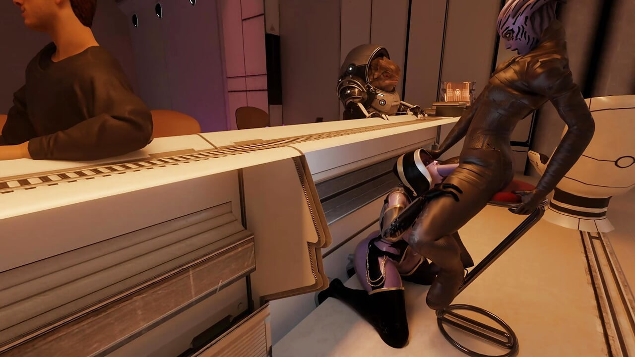 Seksi Draenei jebe curu u usta u hotelskom 3D-u