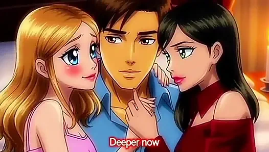 My stepbrother fucked me and my friend alone at home