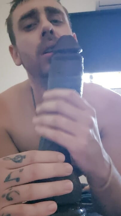 Bbc dildo suck and dirty talk