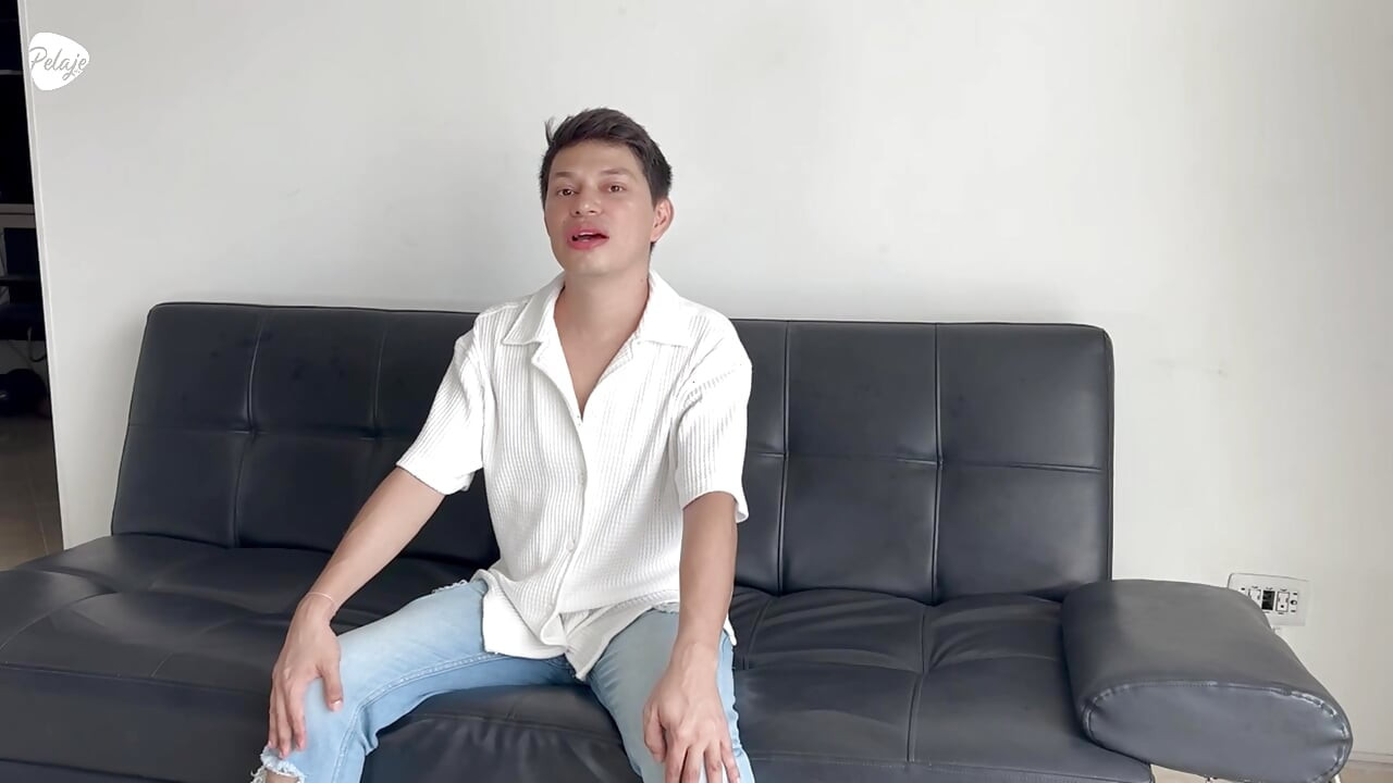 My first gay casting, I feel nervous and excited about what's to come and how he'll fuck me