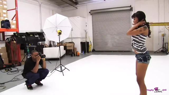 The Photo Session Takes a Turn When a Model Starts Sucking a Big Pipe