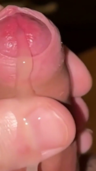 jerk my little foreskin cock and cum (slow motion) | Clip 1