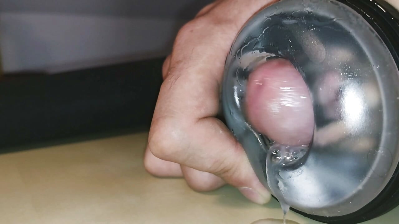 Close up fleslight fuck and slow MOTION CUMSHOT FOR YOU