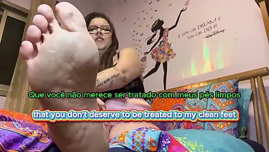 Feet Humiliation by Brazilian BBW Goddess