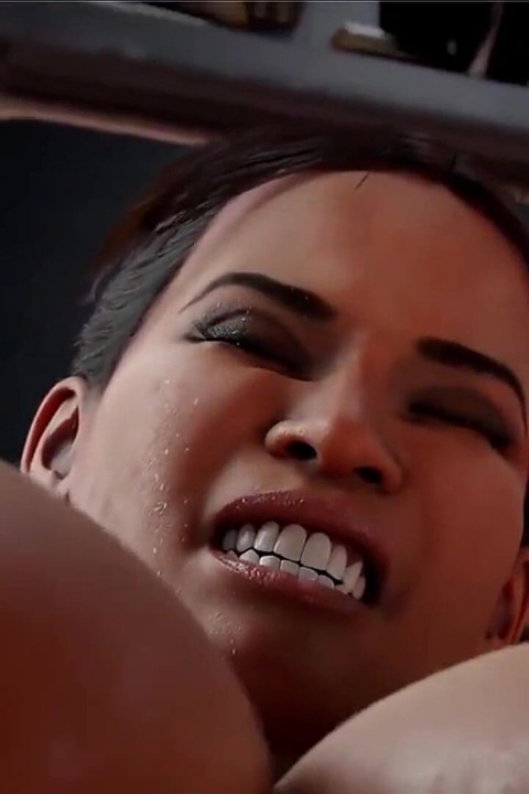 Ada Helps Hard Cock Futa Sheva to Try to Bust a Hard Nut, Futa Cock Ashley Lactates and Sprays Cum in Her Own Mouth