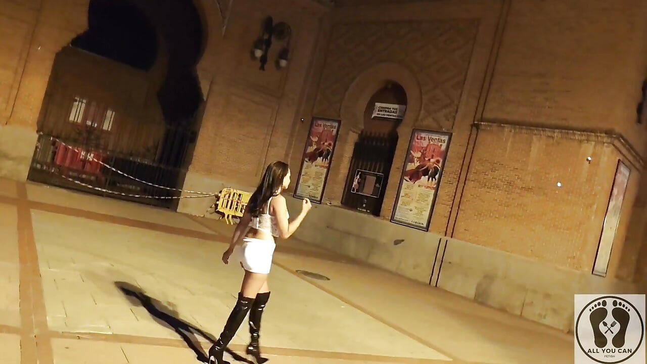Crazy Latina Bitch Outdoor Public Naked Exhibitionism