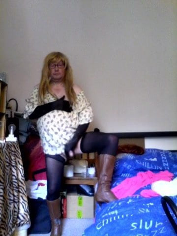 Dressed wanking