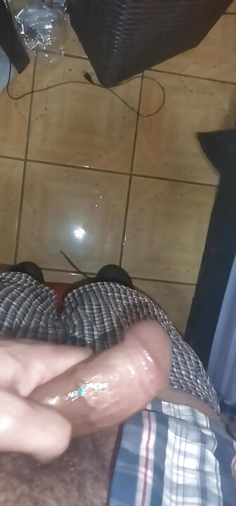 Daily Hand job Rubbing the hard dick for Milkshake