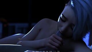 Projekt Passion wytryski z gorącą blondynką, czarownicą, AI sex robot loszka i rudą