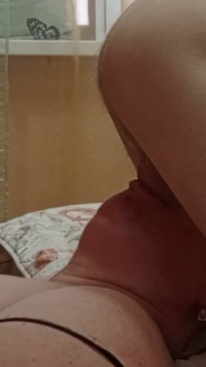 hot cum flows into mother-in-law's mouth close up | Clip 1