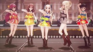 Mmd R-18 anime meisjes sexy dansclip 251