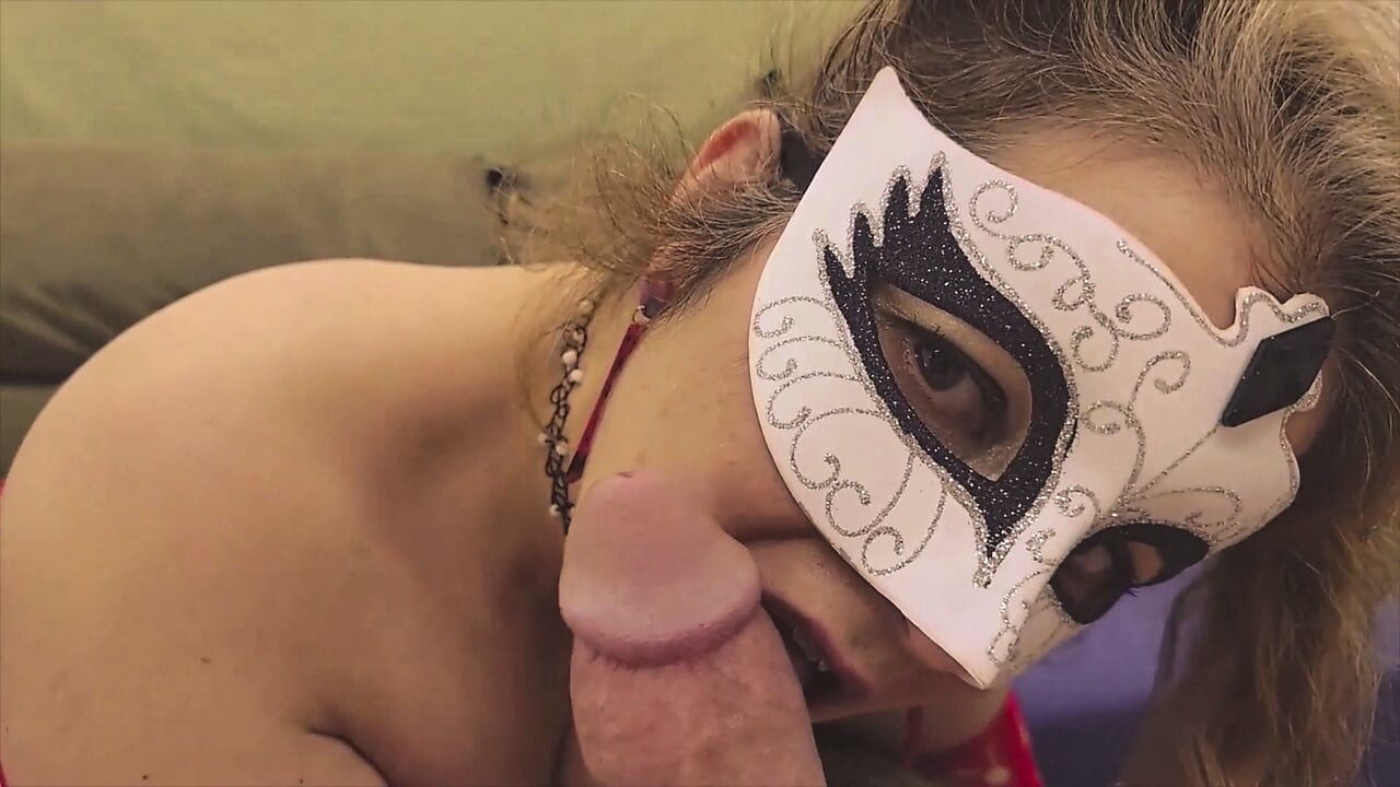 SHE is Looking at YOU while She's WORSHIPING This Cock