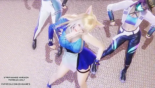 Mmd kpop si pemburu iblis - huntrx - tarian kpop seksi ahri akali kaisa - bokep hentai legenda tanpa sensor 4k 60fps