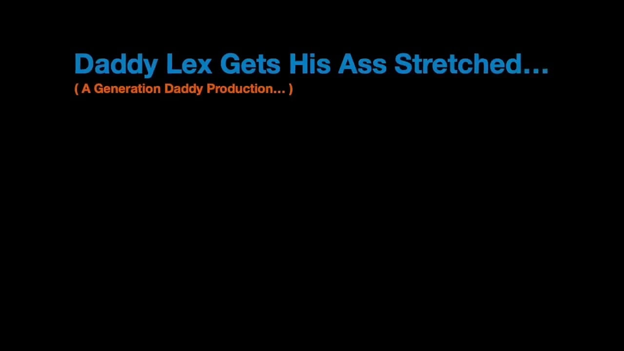 Daddybearaz Stretching Lex's Tight Hole.