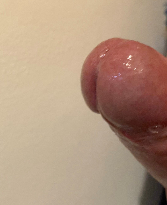 John's uncut cock goes precum and postcum !