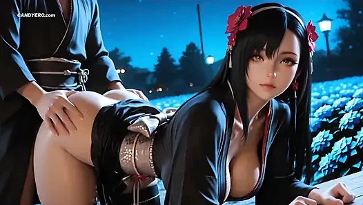 AI generierte Tifa lockhart final fantasy sex im unzüchtigen Gardn