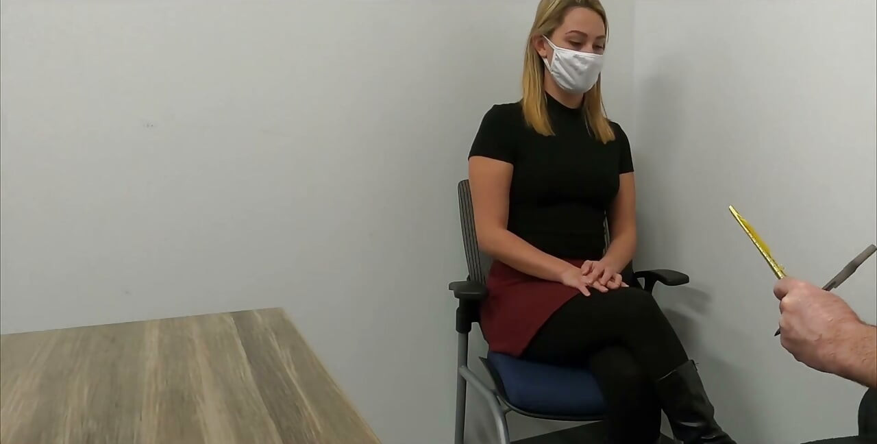 Girl Gives New Boss a Blowjob During Job Interview