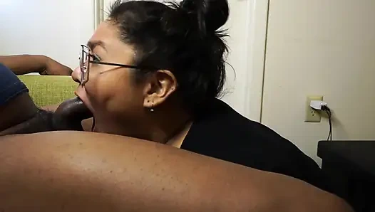 Pulling on That Dick with Her Throat