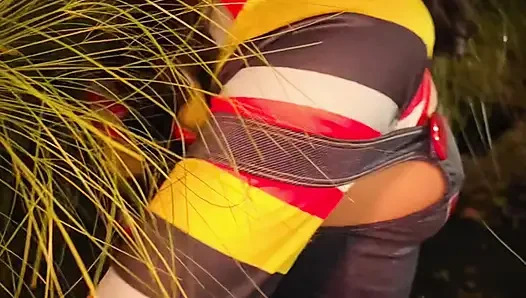 Latina Has a Rich Squirt on Halloween