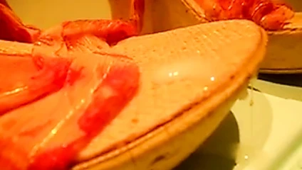 Evli kadın ayakkabı schuhes topuklu mastürbasyon yapıyor