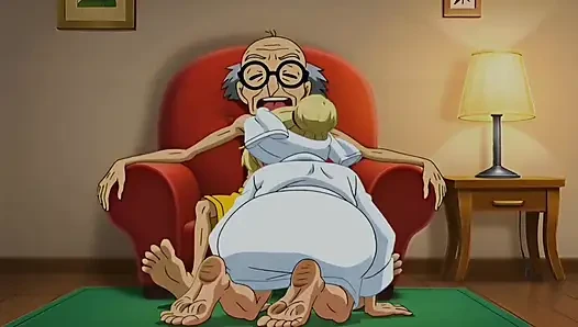 Evli Çıplak Nine Mutfakta Kocasının Üvey Erkek Kardeşi Tarafından Büyük Götten Sikiliyor. Hentai