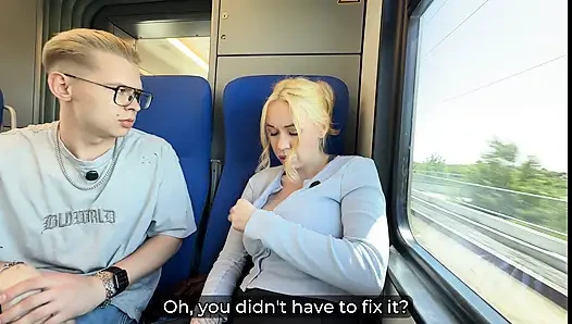 Step Mom Step Son Taboo Vacation - Husband Ditches Train, They Share Bed & Explode in Morning Passion