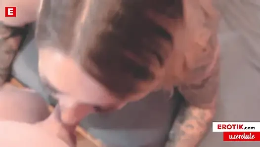 Busty Mia Blow shows him her dick spoiling skills