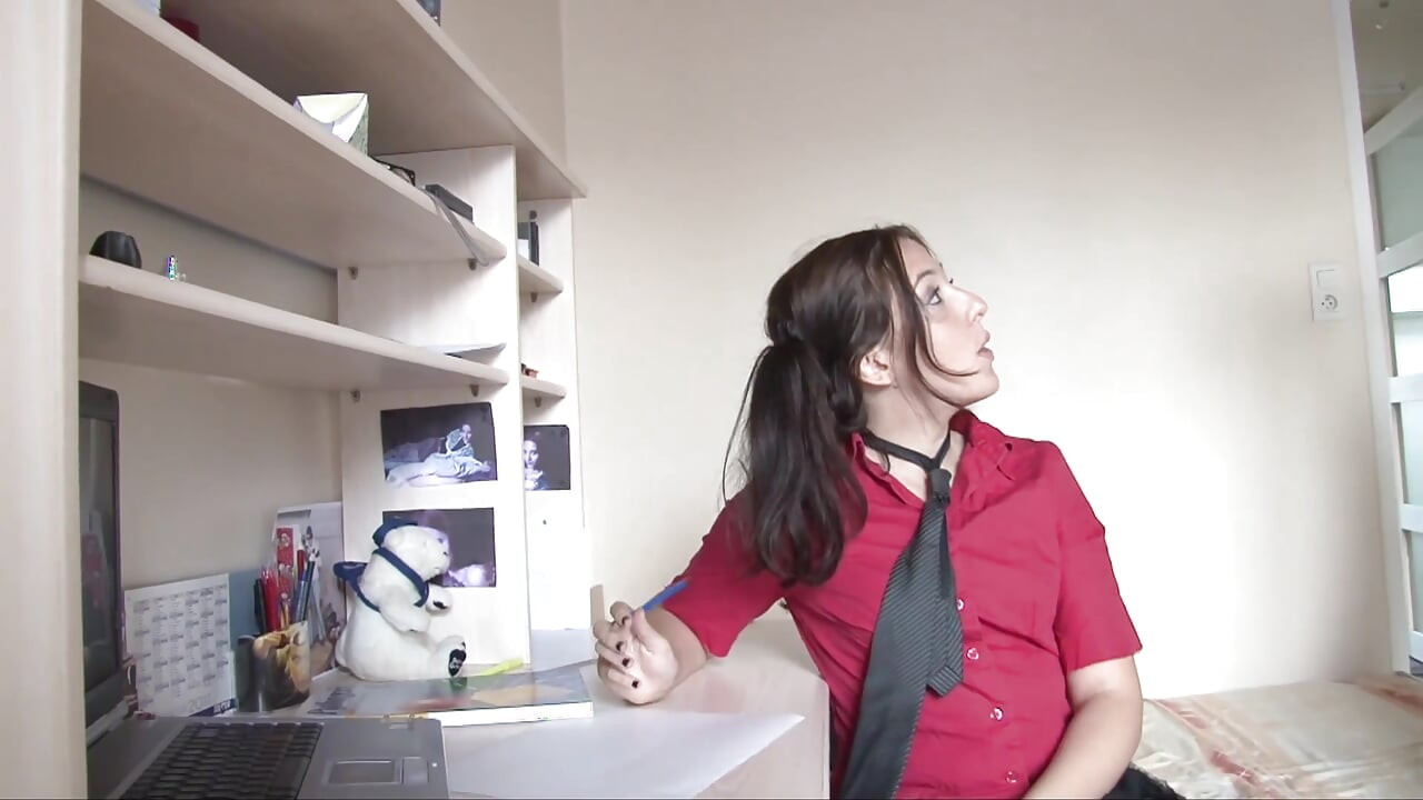Cock hungry French teen gets anally drilled