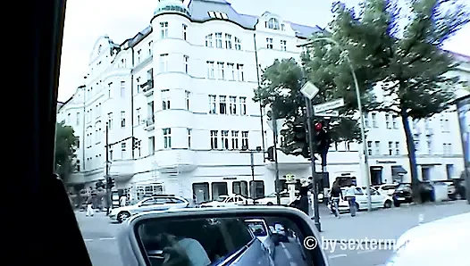 Berlin Ku'dammraser Tows Horny Chick Off