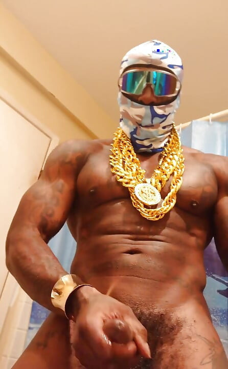 Iceberg Slim Stroking His Huge Monster Cock Cum in Yo Face